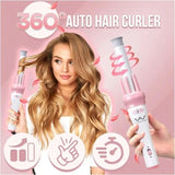 Automatic Hair Curler Spin 360° Rotating Hair Styling Roller Auto Wavy Iron 30s Instant Ceramic Heat Wand