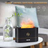 Flame Humidifier And Aroma Diffuser Realistic Flame Effect Portable and Versatile Usage
