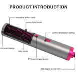 One Step Multifunctional Hot Air Comb Straight Dryer Portable Curler Straight Hair 3 In 1 Dryer Brush Styling Tool Hairdrye